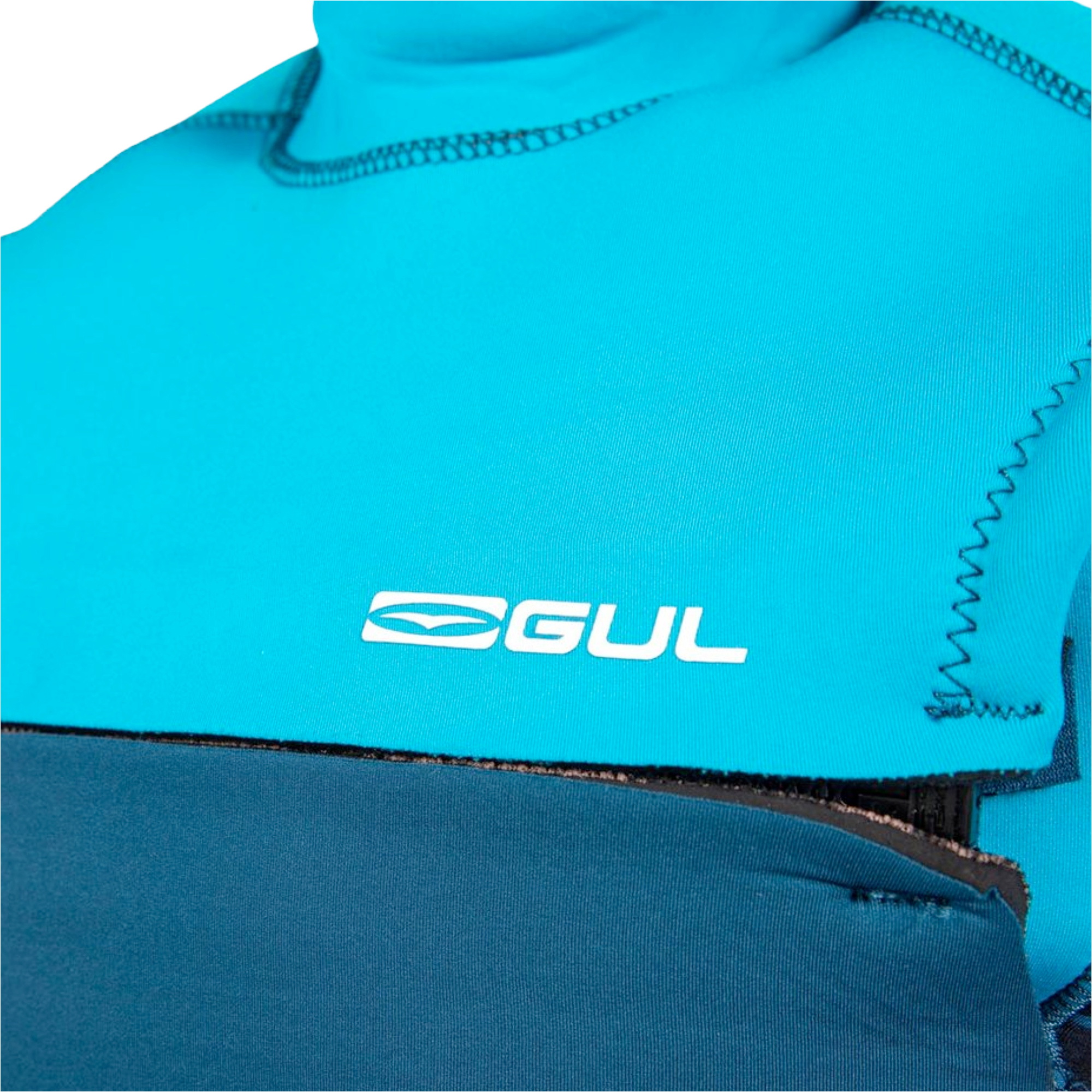 2026 Gul Junior Response 5/4mm Chest Zip Wetsuit RE1251 - Navy / Cyan
